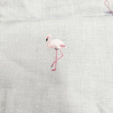 R&D.M.Co- FLAMINGO PARADISE BAG フラミンゴパラダイスバッグ リネン トートバッグ ミズイロ レディース オールドマンズテーラー【中古】5-0625M◎