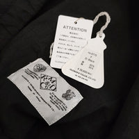 R&D.M.Co- 新品 ガーメントダイサイドストリングスカート リネンコットン 定価39600円 黒 レディース オールドマンズテーラー【中古】5-0305M♪