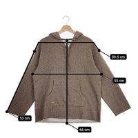 MANASTASH 7213027 WOOLLY BAJA HOODIE サイズM プルオーバー スウェット パーカー ブラウン レディース マナスタッシュ【中古】4-1018T♪