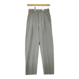 ROKU 6 BEAUTY&YOUTH OXFORD TUCK PANTS 定価19800円 センタープレス パンツ ブルーグレー レディース ロクビューティアンドユース【中古】5-0118M∞