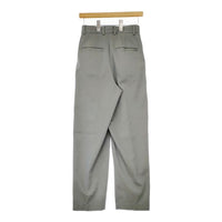 ROKU 6 BEAUTY&YOUTH OXFORD TUCK PANTS 定価19800円 センタープレス パンツ ブルーグレー レディース ロクビューティアンドユース【中古】5-0118M∞