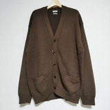 Steven Alan COTTON V-NECK KNIT CARDIGAN-BOLD 定価19800円 カーディガン ブラウン メンズ スティーブンアラン【中古】4-1215M∞