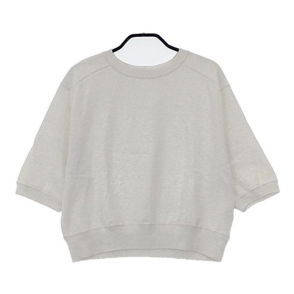 AURALEE LIGHT FLOWY SWEAT HALF SLEEVE P/O A23SP01LU 定価24200円 五分袖 スウェット ライトグレー レディース オーラリー【中古】5-0703S∞