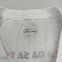 TANG TANG GASATANG MOLET’MOTTERU OBONDAKENI 半袖Ｔシャツ カットソー ホワイト メンズ タンタン【中古】5-0703S∞