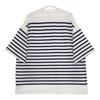 blurhms Border Harf-sleeve Tee バスクボーダー 定価19800円 半袖Ｔシャツ カットソー ホワイト ブルー メンズ ブラームス【中古】5-0501S∞