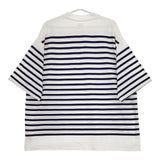 blurhms Border Harf-sleeve Tee バスクボーダー 定価19800円 半袖Ｔシャツ カットソー ホワイト ブルー メンズ ブラームス【中古】5-0501S∞