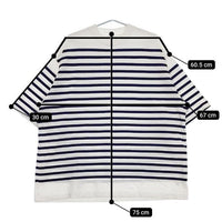 blurhms Border Harf-sleeve Tee バスクボーダー 定価19800円 半袖Ｔシャツ カットソー ホワイト ブルー メンズ ブラームス【中古】5-0501S∞