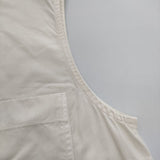 MHL. 595-9151550 DENSE POPLIN SHIRT コットン ノースリーブ ブラウス シャツ オフホワイト レディース エムエイチエル【中古】5-0703S∞