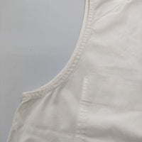 MHL. 595-9151550 DENSE POPLIN SHIRT コットン ノースリーブ ブラウス シャツ オフホワイト レディース エムエイチエル【中古】5-0703S∞