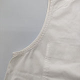 MHL. 595-9151550 DENSE POPLIN SHIRT コットン ノースリーブ ブラウス シャツ オフホワイト レディース エムエイチエル【中古】5-0703S∞