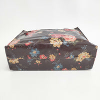 Cath Kidston  PVC 花柄 薔薇 バラ コーティング トートバッグ ブラウン レディース キャスキットソン【中古】5-0404G◎