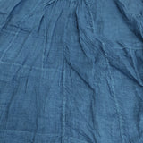 45R/45rpm フェザーリネンの藍染めポシャギノースリーブトップ ブラウス ブルー レディース フォーティーファイブアールピーエム【中古】5-0608S♪