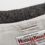 liflattie ships/HARRIS TWEED ツイード チェスターコート ブラウン レディース リフラティ シップス/ハリスツイード【中古】4-1029A♪