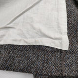 liflattie ships/HARRIS TWEED ツイード チェスターコート ブラウン レディース リフラティ シップス/ハリスツイード【中古】4-1029A♪