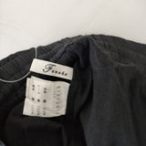 FANAKA インド製 裾レース コットン ロングスカート ブラック レディース ファナカ【中古】5-0529M∞