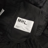 MHL. 595-2240502 WORN COTTON DRILL コットンイージー パンツ 22AW ブラック レディース エムエイチエル【中古】5-0118G∞