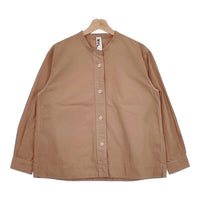 MHL. 595-4153501 サイズ2 COMPACT COTTON POPLIN 長袖シャツ 24SS ピンクベージュ レディース エムエイチエル【中古】4-1011M♪