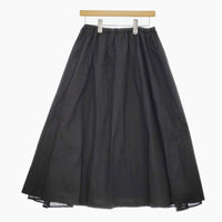 ROBE de PEAU オーガンジーリバーシブルスカート ロングスカート ブラック レディース ローブデポー【中古】5-0227M♪