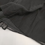 ROBE de PEAU オーガンジーリバーシブルスカート ロングスカート ブラック レディース ローブデポー【中古】5-0227M♪