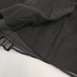 ROBE de PEAU オーガンジーリバーシブルスカート ロングスカート ブラック レディース ローブデポー【中古】5-0227M♪