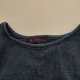 45R/45rpm R by インディゴ染め リブ タンクトップ Ｔシャツ カットソー ネイビー レディース フォーティーファイブアールピーエム【中古】5-0703S∞