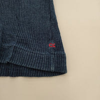 45R/45rpm R by インディゴ染め リブ タンクトップ Ｔシャツ カットソー ネイビー レディース フォーティーファイブアールピーエム【中古】5-0703S∞