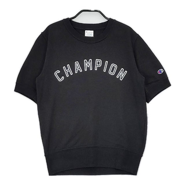 Champion CWSK014 半袖 トレーナー アーチロゴ スウェット ブラック レディース チャンピオン【中古】5-0706S∞