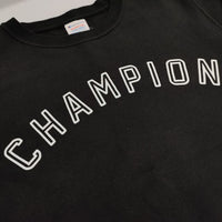Champion CWSK014 半袖 トレーナー アーチロゴ スウェット ブラック レディース チャンピオン【中古】5-0706S∞