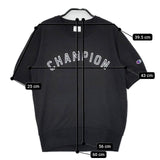 Champion CWSK014 半袖 トレーナー アーチロゴ スウェット ブラック レディース チャンピオン【中古】5-0706S∞