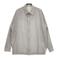 THE RERACS COACH SHIRTS コーチシャツ 22SS-REBL-296L-J ウール 長袖シャツ 22SS グレー レディース ザリラクス【中古】5-0322M∞