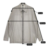 THE RERACS COACH SHIRTS コーチシャツ 22SS-REBL-296L-J ウール 長袖シャツ 22SS グレー レディース ザリラクス【中古】5-0322M∞