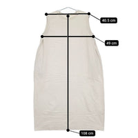 nest Robe 度詰天竺ノースリーブコクーンワンピース 01202-1087-3 製品染め ワンピース アイボリー レディース ネストローブ【中古】5-0709S∞