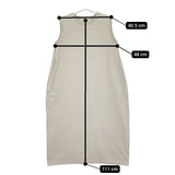 nest Robe 度詰天竺ノースリーブコクーンワンピース 01202-1087-1 製品染め ワンピース カーキ系 レディース ネストローブ【中古】5-0709S∞