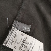 nest Robe 度詰天竺ノースリーブコクーンワンピース 01202-1087 製品染め ワンピース チャコールグレー系 レディース ネストローブ【中古】5-0709S∞