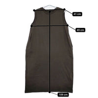 nest Robe 度詰天竺ノースリーブコクーンワンピース 01202-1087 製品染め ワンピース チャコールグレー系 レディース ネストローブ【中古】5-0709S∞
