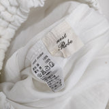 nest Robe 01133-1138 リネン ギャザー レイヤード ロングスカート ホワイト レディース ネストローブ【中古】5-0506M♪
