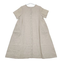 nest Robe リネン 2WAY 01172-1187 半袖 ワンピース キナリ ベージュ レディース ネストローブ【中古】5-0709S∞