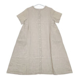 nest Robe リネン 2WAY 01172-1187 半袖 ワンピース キナリ ベージュ レディース ネストローブ【中古】5-0709S∞