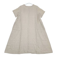 nest Robe リネン 2WAY 01172-1187 半袖 ワンピース キナリ ベージュ レディース ネストローブ【中古】5-0709S∞