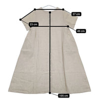 nest Robe リネン 2WAY 01172-1187 半袖 ワンピース キナリ ベージュ レディース ネストローブ【中古】5-0709S∞