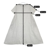 nest Robe リネン 2WAY 01172-1187 半袖 製品染め ワンピース ライトグレー系 レディース ネストローブ【中古】5-0709S∞