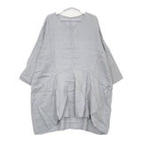 nest Robe リネン 0172-1196 ワンピース ブルーグレー レディース ネストローブ【中古】5-0506M♪