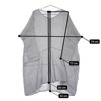 nest Robe リネン 0172-1196 ワンピース ブルーグレー レディース ネストローブ【中古】5-0506M♪