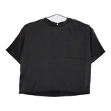 ZARA 半袖 ポリエステル プルオーバー EUR XL USA XL MEX 32 ブラウス シャツ ブラック レディース ザラ【中古】5-0709S∞