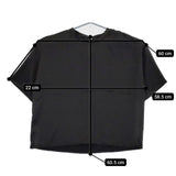 ZARA 半袖 ポリエステル プルオーバー EUR XL USA XL MEX 32 ブラウス シャツ ブラック レディース ザラ【中古】5-0709S∞