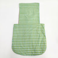Lin francais d'antan Claudel reversible bag ギンガムチェック ワンハンドル ハンドバッグ キミドリ イエロー レディース ランフランセダンタン【中古】5-0625M◎