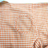 Lin francais d'antan Claudel reversible bag ギンガムチェック ワンハンドル ハンドバッグ キミドリ イエロー レディース ランフランセダンタン【中古】5-0625M◎