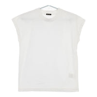 R&D.M.Co- ノースリーブ コットン Ｔシャツ カットソー ホワイト レディース オールドマンズテーラー【中古】5-0709S∞