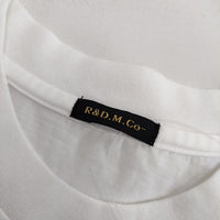 R&D.M.Co- ノースリーブ コットン Ｔシャツ カットソー ホワイト レディース オールドマンズテーラー【中古】5-0709S∞