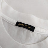 R&D.M.Co- ノースリーブ コットン Ｔシャツ カットソー ホワイト レディース オールドマンズテーラー【中古】5-0709S∞